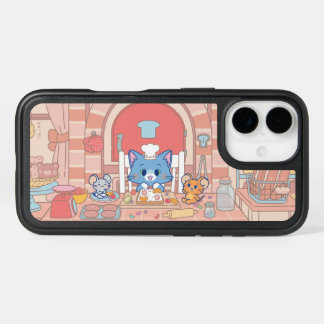 Anime Tom, Jerry, and Tuffy Bakery iPhone 16 Case