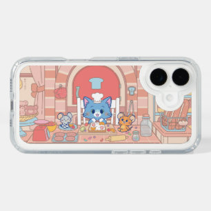 Anime Tom, Jerry, and Tuffy Bakery iPhone 16 Case