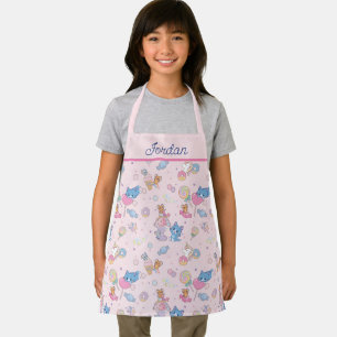 Anime Tom, Jerry, and Tuffy Candyland Pattern Apron