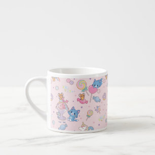 Anime Tom, Jerry, and Tuffy Candyland Pattern Espresso Cup