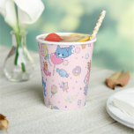 Anime Tom, Jerry, and Tuffy Candyland Pattern Paper Cups