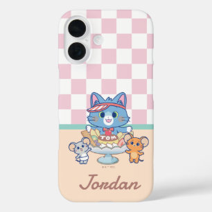 Anime Tom, Jerry, and Tuffy Dessert Parlor iPhone 16 Case