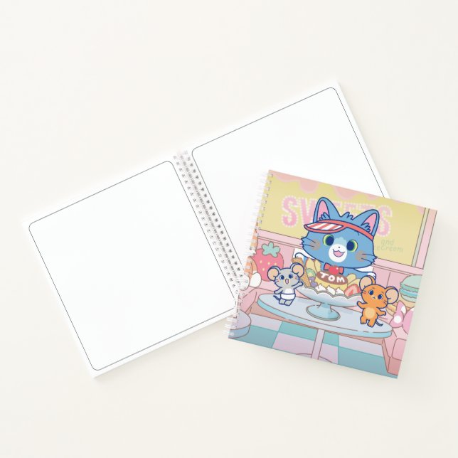 Anime Tom, Jerry, and Tuffy Dessert Parlor Notebook (Inside)