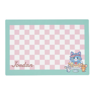 Anime Tom, Jerry, and Tuffy Dessert Parlor Placemat