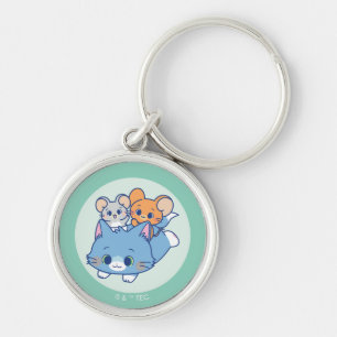 Anime Tom, Jerry, and Tuffy Keychain