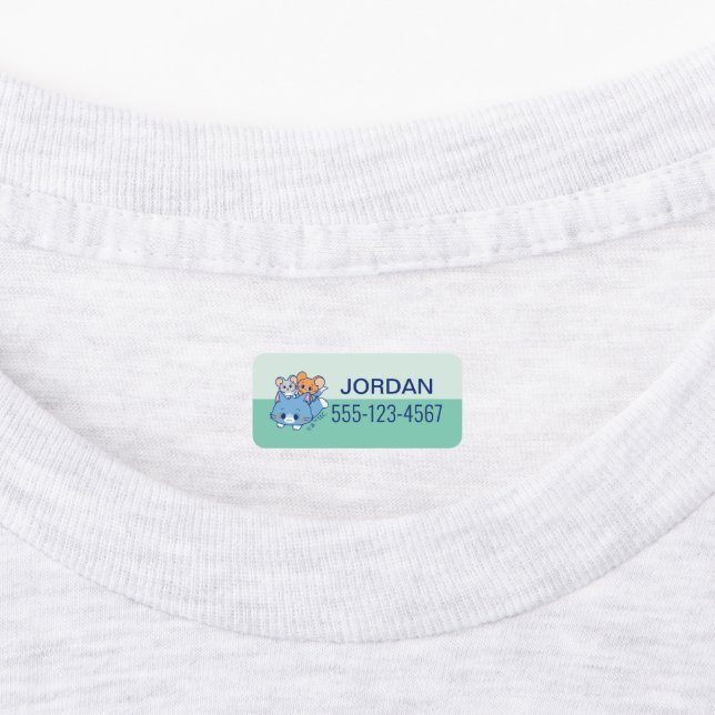 Anime Tom, Jerry, and Tuffy Kids' Labels (Affixed)