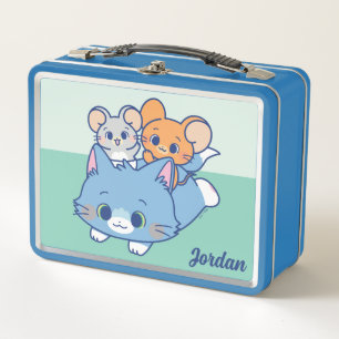 Anime Tom, Jerry, and Tuffy Metal Lunch Box