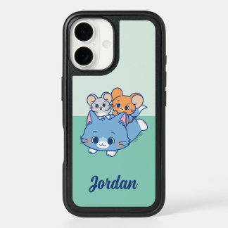 Anime Tom, Jerry, and Tuffy iPhone 16 Case