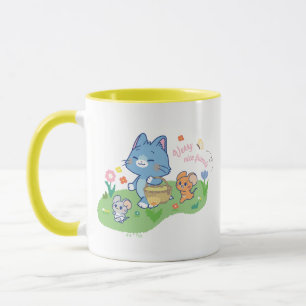 Anime Tom, Jerry, and Tuffy Picnic Mug