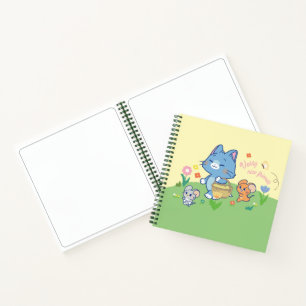 Anime Tom, Jerry, and Tuffy Picnic Notebook