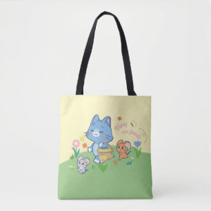 Anime Tom, Jerry, and Tuffy Picnic Tote Bag