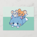 Anime Tom, Jerry, and Tuffy Postcard