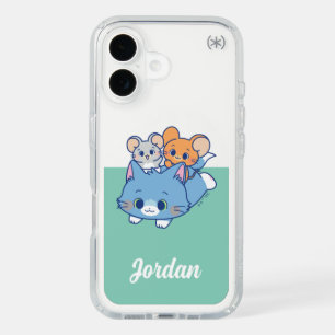 Anime Tom, Jerry, and Tuffy iPhone 16 Case