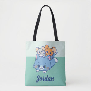 Anime Tom, Jerry, and Tuffy Tote Bag