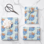 Anime Tom, Jerry, and Tuffy Wrapping Paper Sheets
