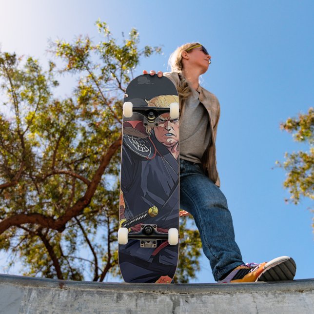 Anime Trump - Fist Raised Skateboard (Outdoor 1)