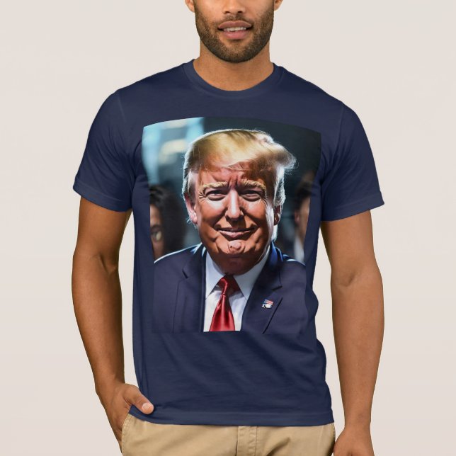 "Anime Trump: The Smiling Commander T-Shirt (Front)