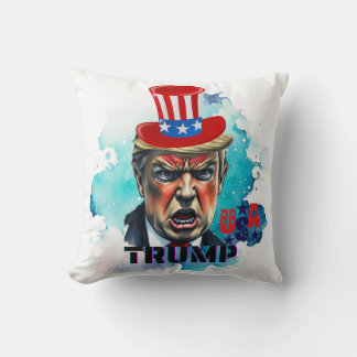 Anime Trump Throw Pillow