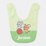 Anime Tuffy and Jerry Apple Rolling Baby Bib