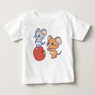 Anime Tuffy and Jerry Apple Rolling Baby T-Shirt