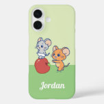 Anime Tuffy and Jerry Apple Rolling iPhone 16 Case
