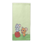 Anime Tuffy and Jerry Apple Rolling Cloth Napkin