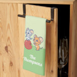 Anime Tuffy and Jerry Apple Rolling Kitchen Towel