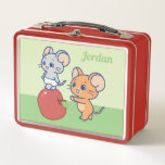 Anime Tuffy and Jerry Apple Rolling Metal Lunch Box