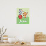 Anime Tuffy and Jerry Apple Rolling Poster