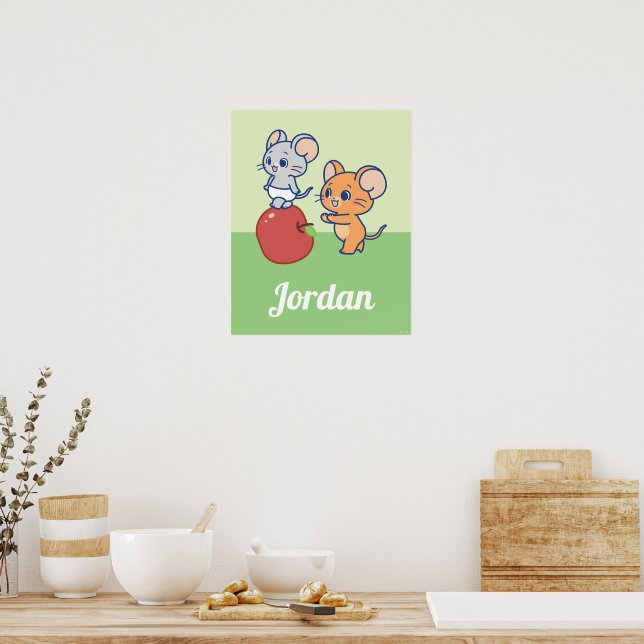 Anime Tuffy and Jerry Apple Rolling Poster (Kitchen)