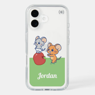 Anime Tuffy and Jerry Apple Rolling iPhone 16 Case