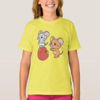 Anime Tuffy and Jerry Apple Rolling