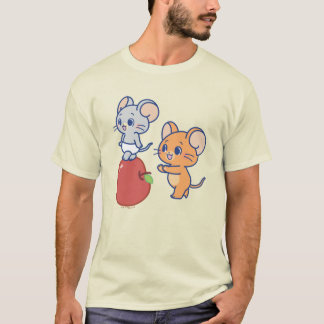 Anime Tuffy and Jerry Apple Rolling T-Shirt