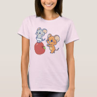 Anime Tuffy and Jerry Apple Rolling