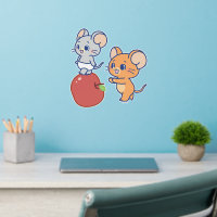 Anime Tuffy and Jerry Apple Rolling