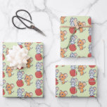 Anime Tuffy and Jerry Apple Rolling Wrapping Paper Sheets