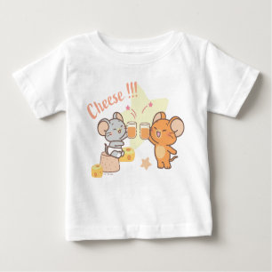 Anime Tuffy and Jerry Cheers to Cheese Baby T-Shirt