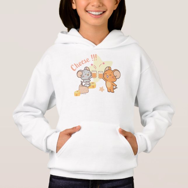 Anime Tuffy and Jerry Cheers to Cheese Hoodie (Front)