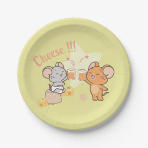 Anime Tuffy and Jerry Cheers to Cheese Paper Plates