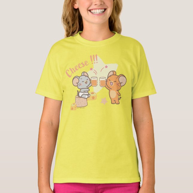 Anime Tuffy and Jerry Cheers to Cheese T-Shirt (Front)