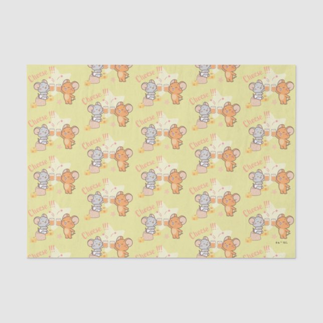 Anime Tuffy and Jerry Cheers to Cheese Tissue Paper (Front)