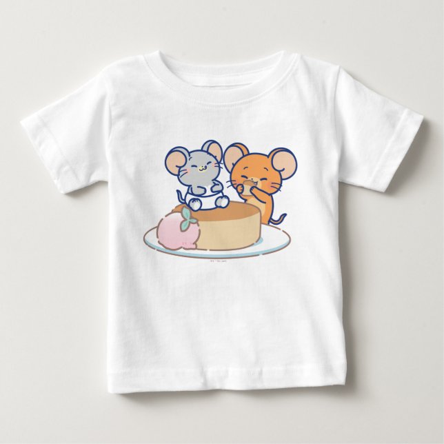 Anime Tuffy and Jerry Cheesecake Baby T-Shirt (Front)