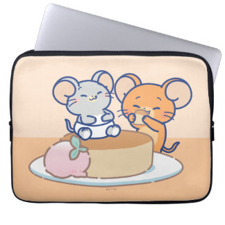 Anime Tuffy and Jerry Cheesecake Laptop Sleeve