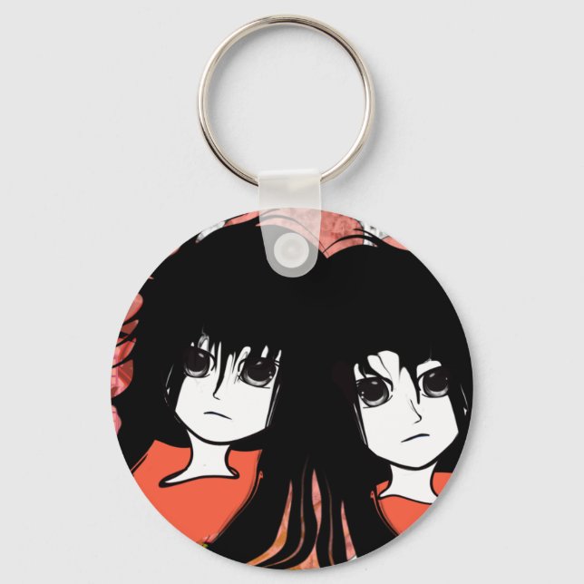Anime Twins Keychain (Front)