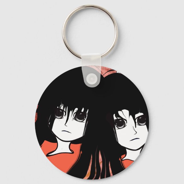 Anime Twins Keychain (Front)