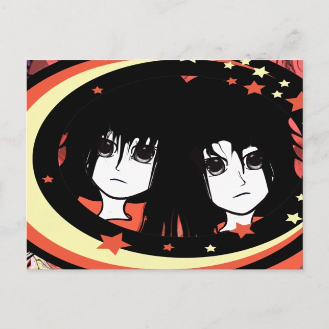 Anime Twins Postcard (Front)