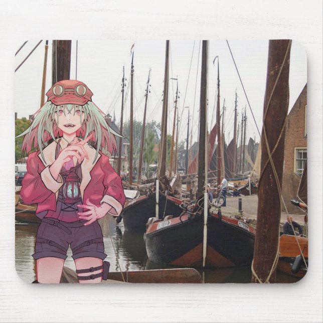 Anime, V Tuber, VTuber, Harbor Mouse Pad (Front)