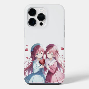 anime Valentine's Day heart iPhone 14 Pro Max Case