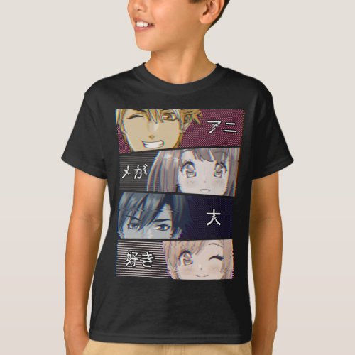 Anime Vaporwave Aesthetics Japanese Otaku T_Shirt