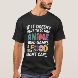 Anime Video Games Food Lover Gift Funny Otaku Merc T-Shirt